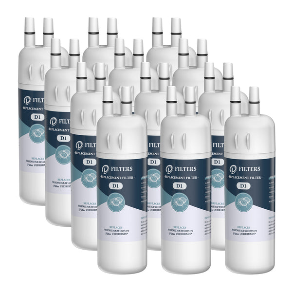EDR1RXD1, W10295370A Fridge Filter EveryDrop Filter 1, Made by Dfilters 12Packs